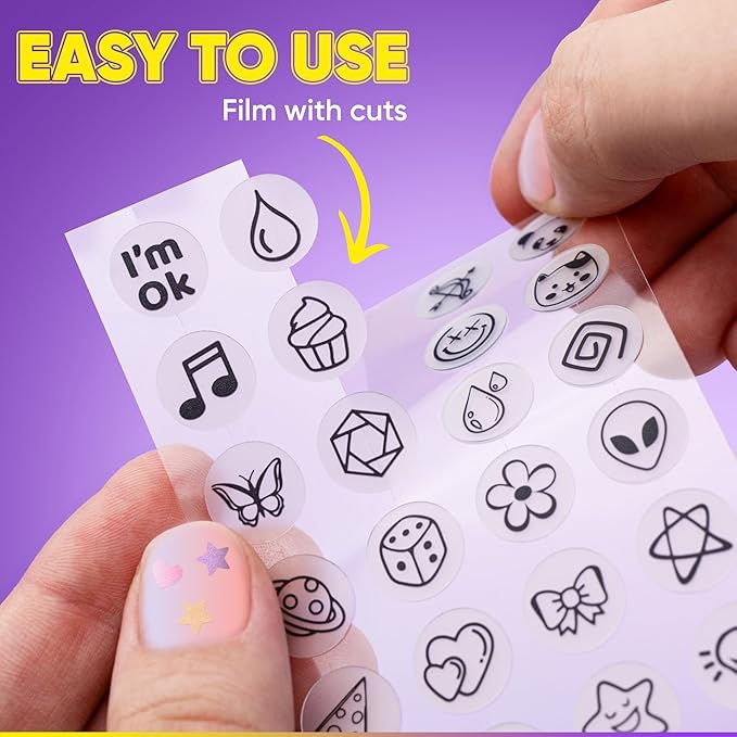 Cute Acne Patches for Face. Hydrocolloid Pimple Patches for Face. Face Tattoo Stickers. 72 Black Pimple Stickers with Hydrocolloid. Zit patches. Zit stickers.