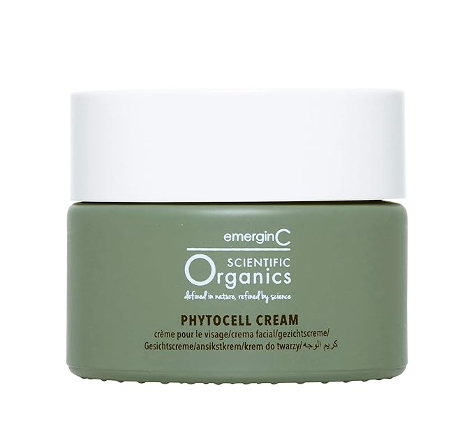 emerginC Scientific Organics Phytocell Anti-Aging Cream - Facial Moisturizer with Plant Stem Cells for Radiant Complexion and Skin Protection (1.7 oz, 50 ml)