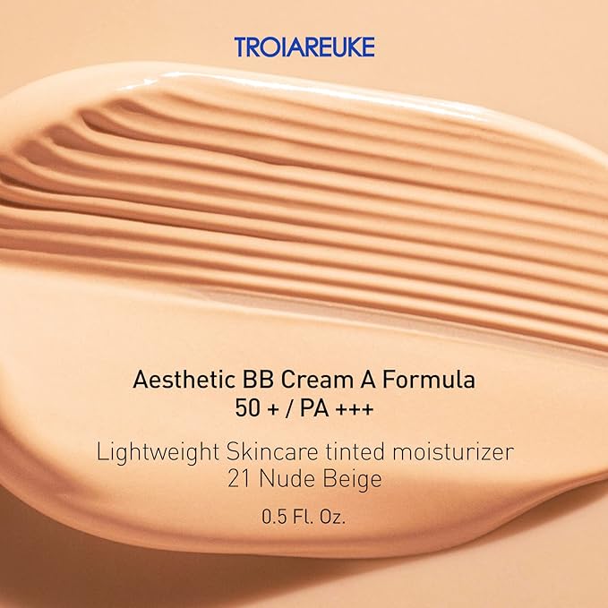 TROIAREUKE Aesthetic BB Cream A+ Formula (21 Beige) Beauty Makeup