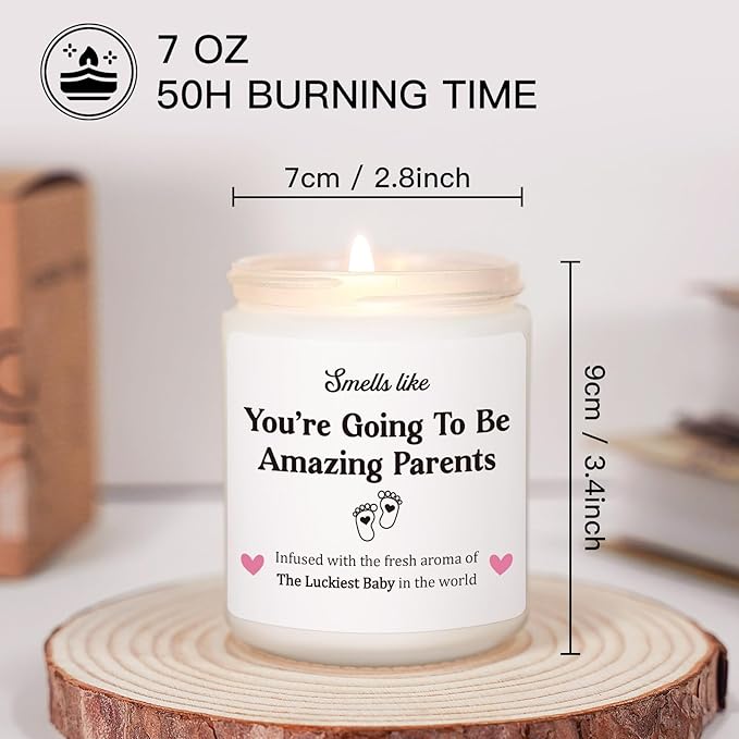 New Parents Gifts for Couples, Gender Reveal Gift for Parents to be, New Dad Gifts, First Fathers Day, First Time Dad Gift, Mom to be - First Mothers Day, Pregnant Mommy, Funny Scented Candle
