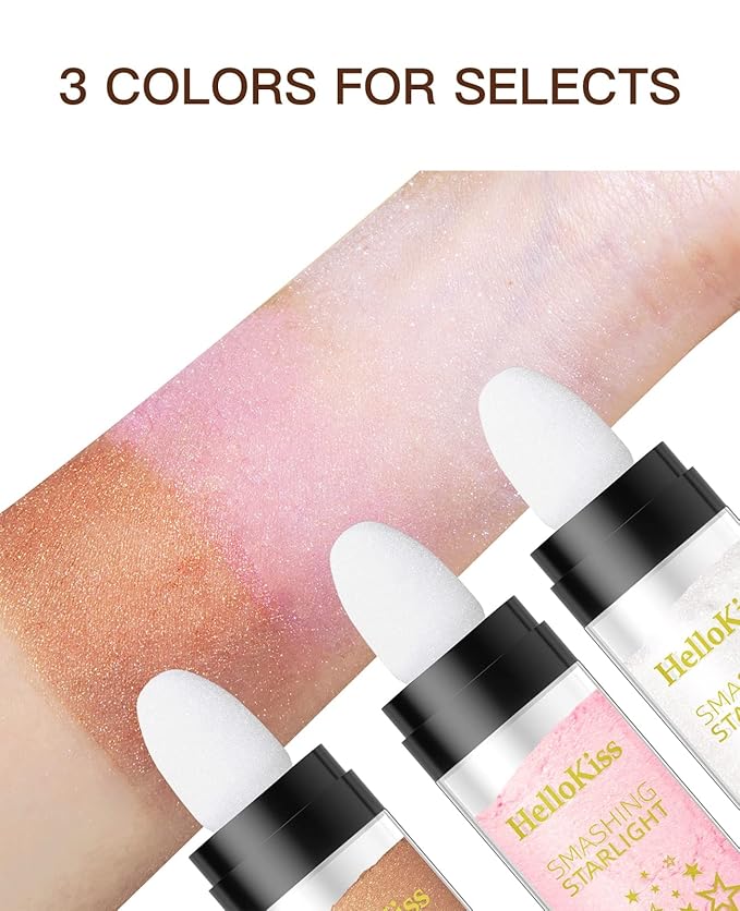 Fairy Highlight Puff Stick Highlight Patting Powder - (#02 Pink)