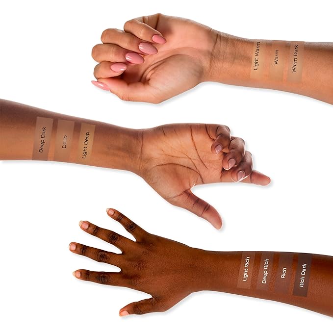 LUMINESS Silk Airbrush Spray Foundation & Buffing Brush Light Deep)