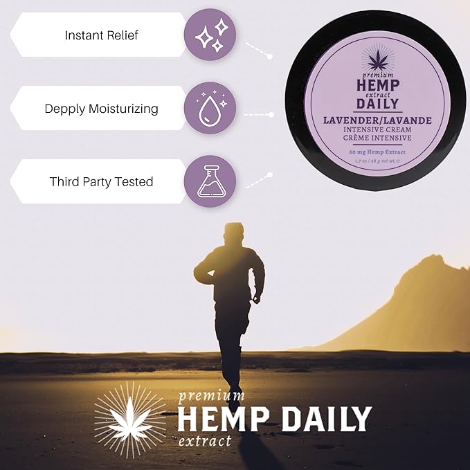 Intensive Cream - Muscle, Knee, Joint, Back, Neck and Shoulder Topical Rub - Organic | 1.7 Ounces (Lavender, Pack of 1)