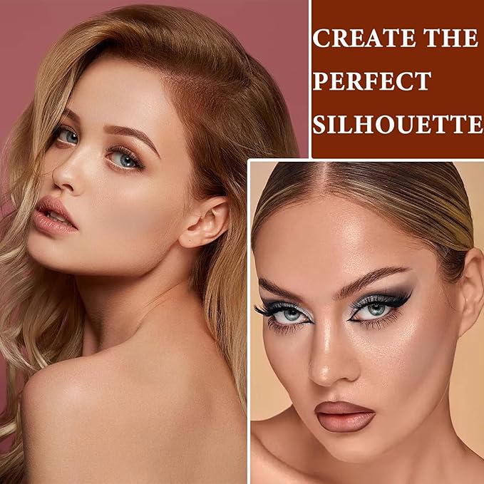 Cream Contour Sticks,Smooth Shimmer Makeup Stick,Lightweight Multi Stick Easy Application(#04)