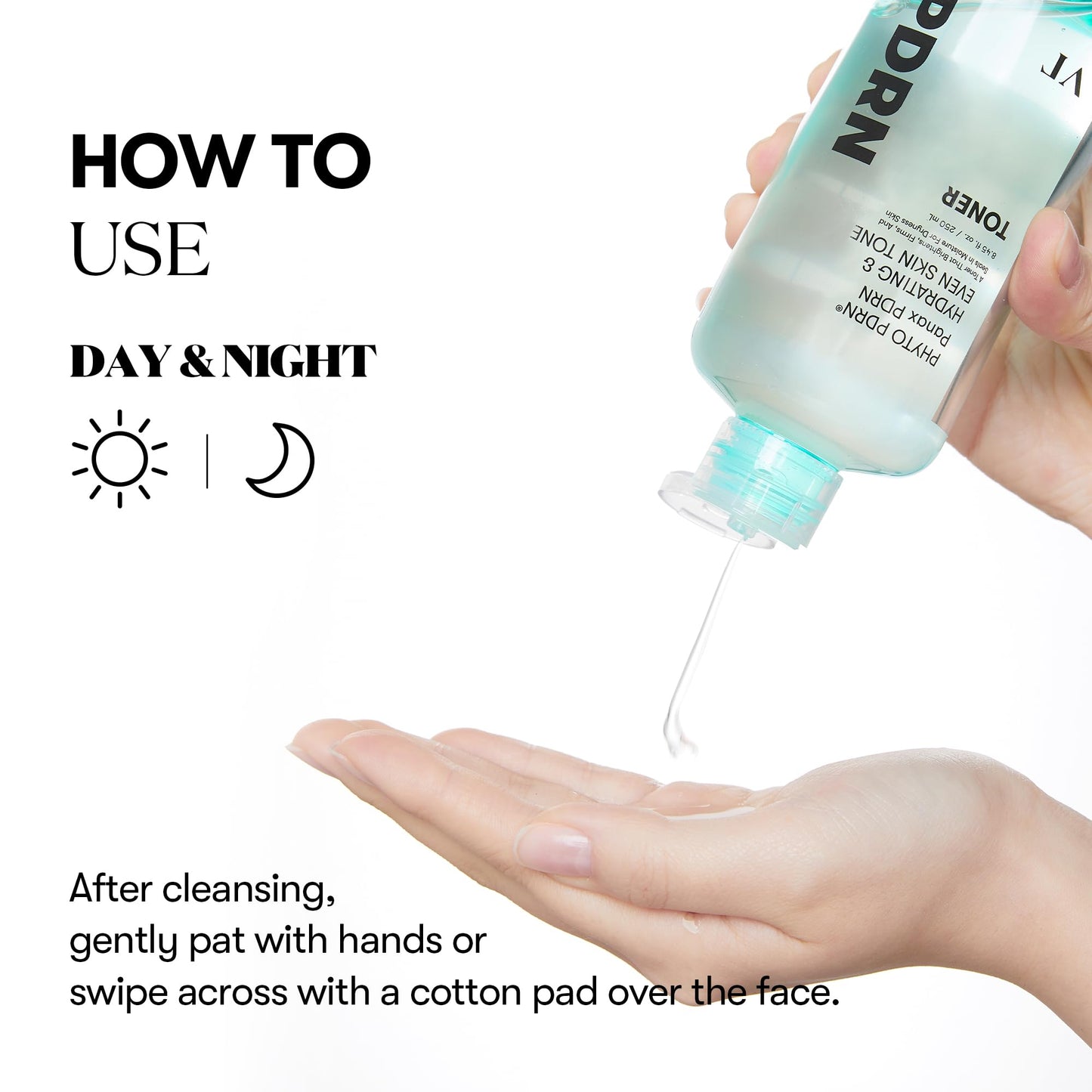 VT COSMETICS PDRN Toner, Hydrating Facial Toner with 50,000ppm Vegan PDRN, Korean Wild Ginseng, Niacinamide & Panthenol, Lightweight, Fragrance-Free, Skin Soothing, Korean Skincare (8.45 fl. oz.)