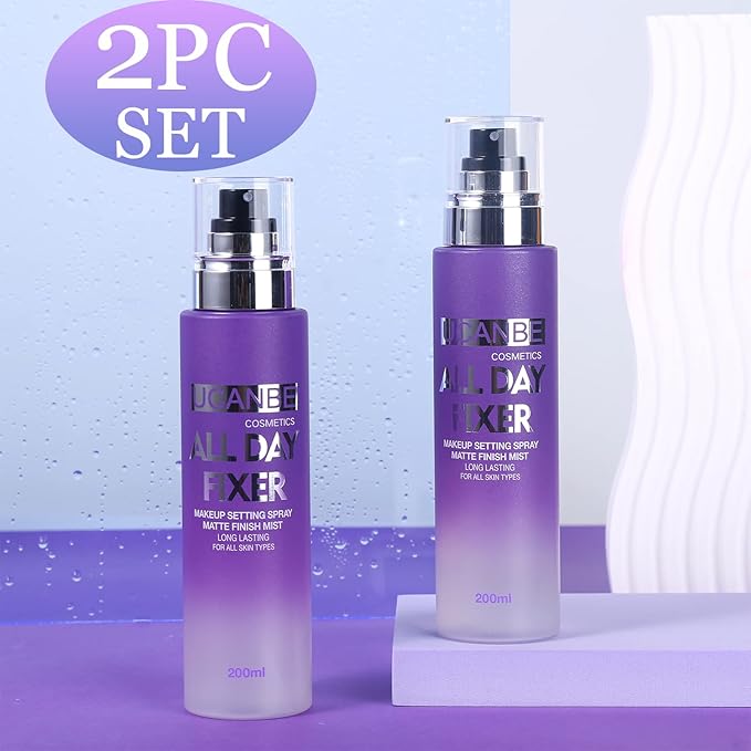 UCANBE Makeup Setting Spray - 2PC Set Matte