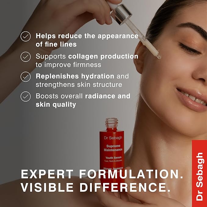 Supreme Maintenance Youth Serum - (1 fl. oz.) | Award Winning Anti Aging Serum with Resveratrol | Hydrating & Enhanced with Collagen & Antioxidants | Rejuvenates Dark Spots on Face & Neck