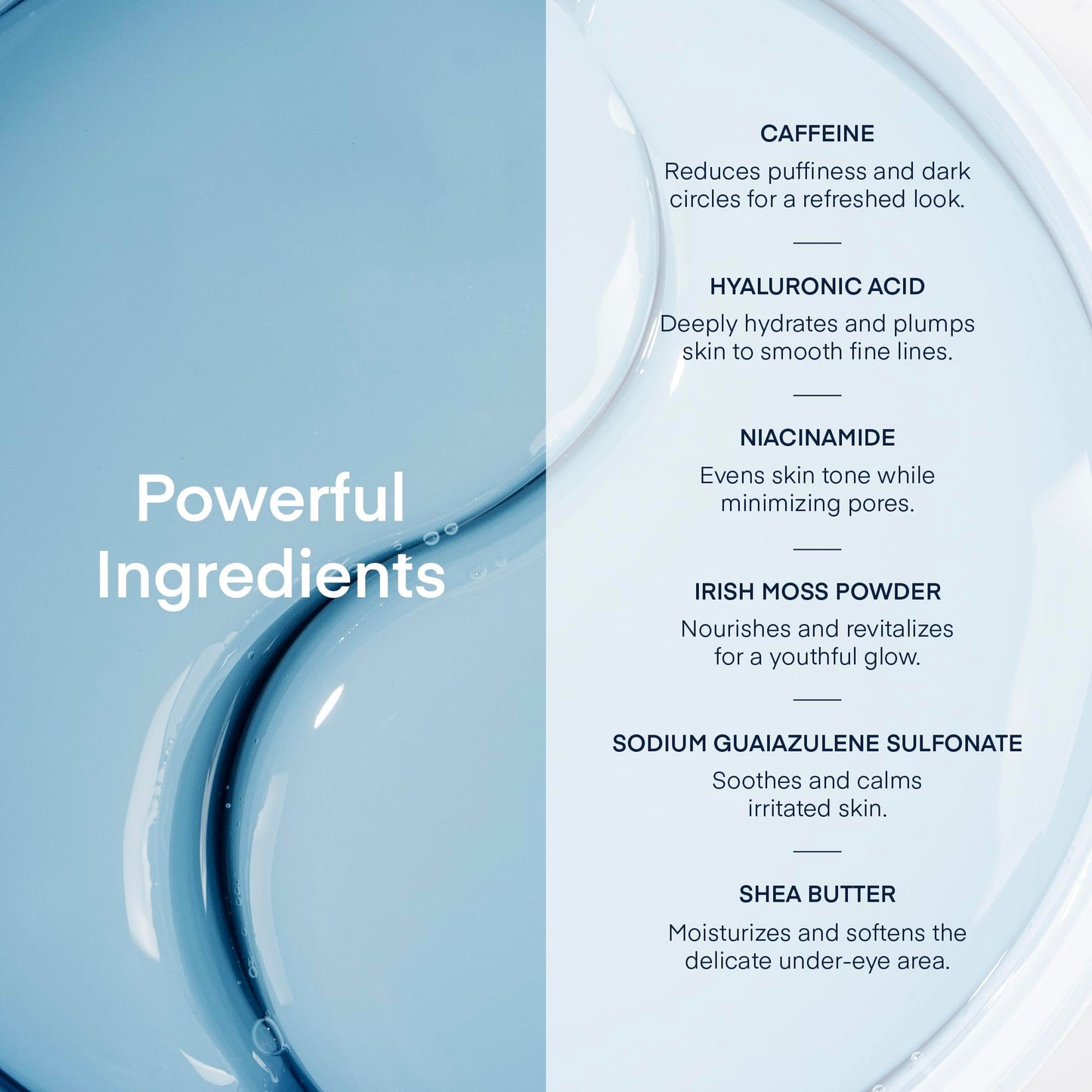 TEREZ & HONOR Under Eye Patches for Dark Circles - 60 Korean Hydrogel Masks for Puffiness, Bags with Caffeine, Hyaluronic Acid, Niacinamide - Undereye Brightening, Hydrating, Anti-Wrinkle & Cooling