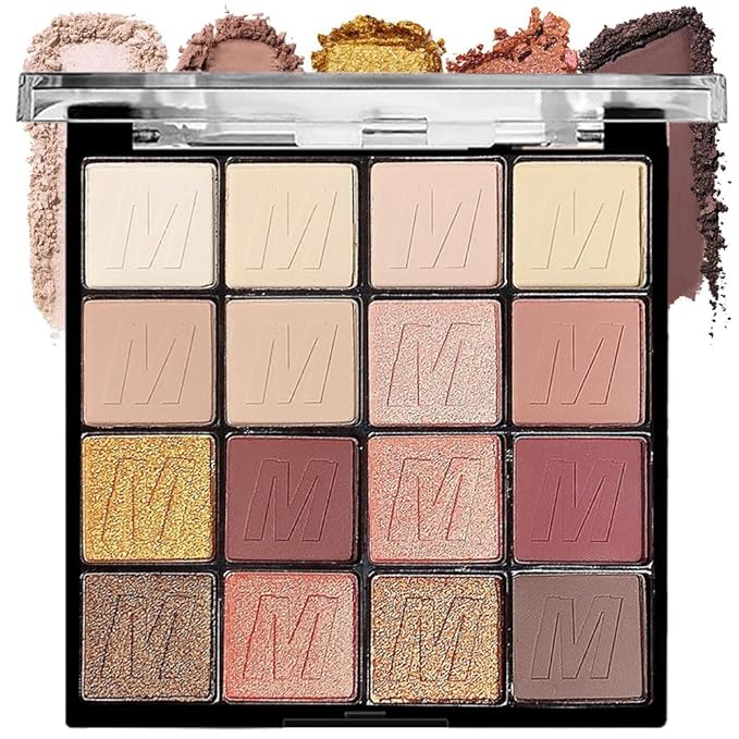 16 Colors Nude Champagne Gold Glitter Matte Shimmer