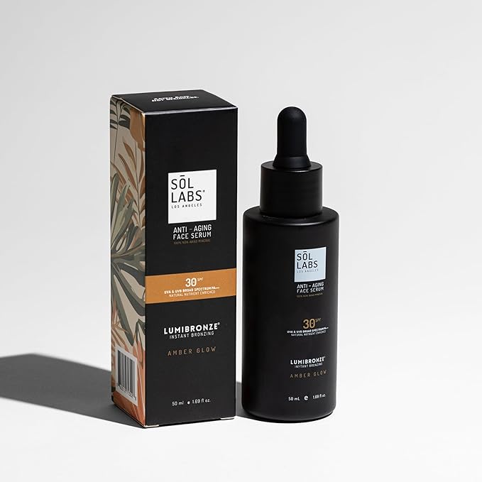 LUMIBRONZE® SPF 30 Tinted Serum for Face – Bronzing Drops with Niacinamide, Hyaluronic Acid & Zinc Oxide – Hydrating Tinted Face Serum for Bronzed Glow – Lightweight, Non-Greasy, Reef-Safe – 50ml