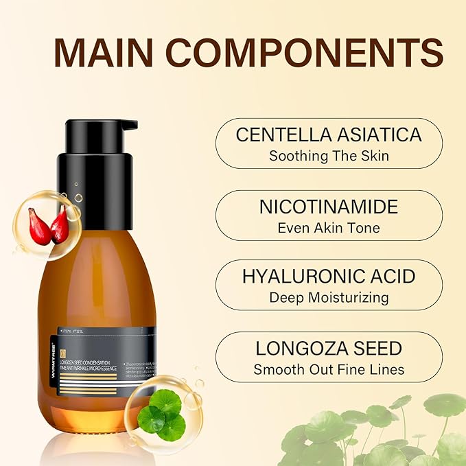 Madagascar Centella, Facial Serum for face, Natural Extraction of Bakuchiol, Centella Asiatica Extract for Soothing Sensitive& Acne-Prone Skin, for Scars, Moisturizing& Firming- 45ml