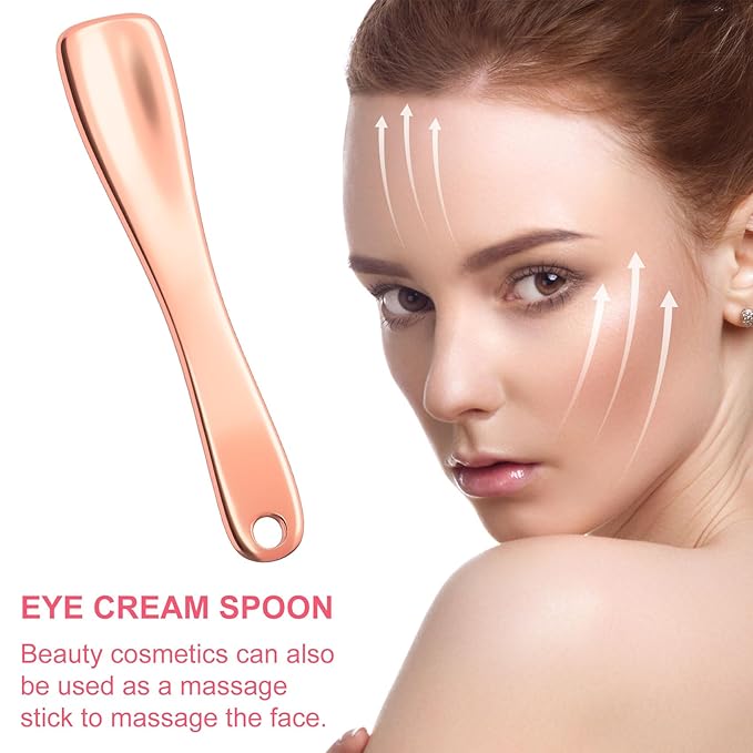 3 Pcs Facial Spatula Sticks Mini Metal Makeup