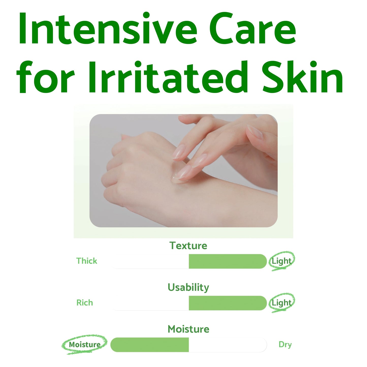 IUNIK Centella Calming Gel Cream Vegan Non-Sticky Moisturizing Blemish Care w/Centella Asiatica Tea Tree Soothes Acne Rosacea Oily & Sensitive Skin Korean Skincare