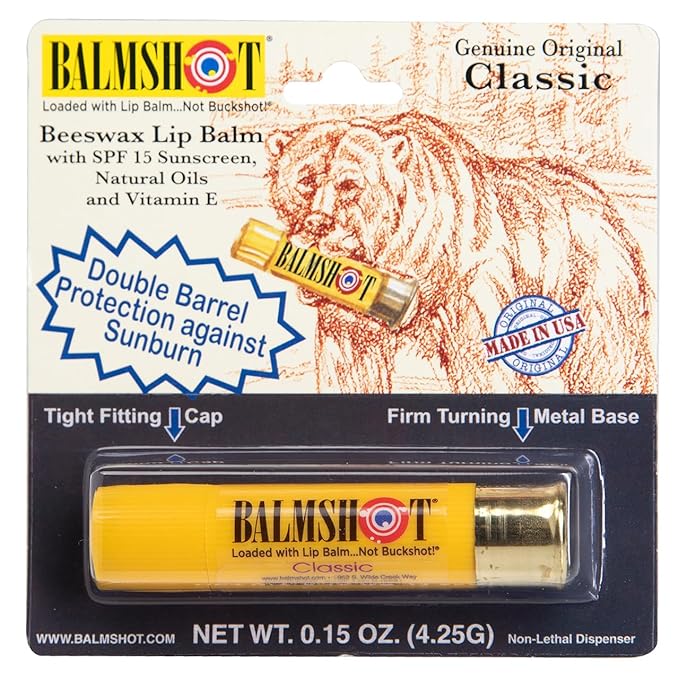BALMSHOT Lip Balm Two Pack of Classic
