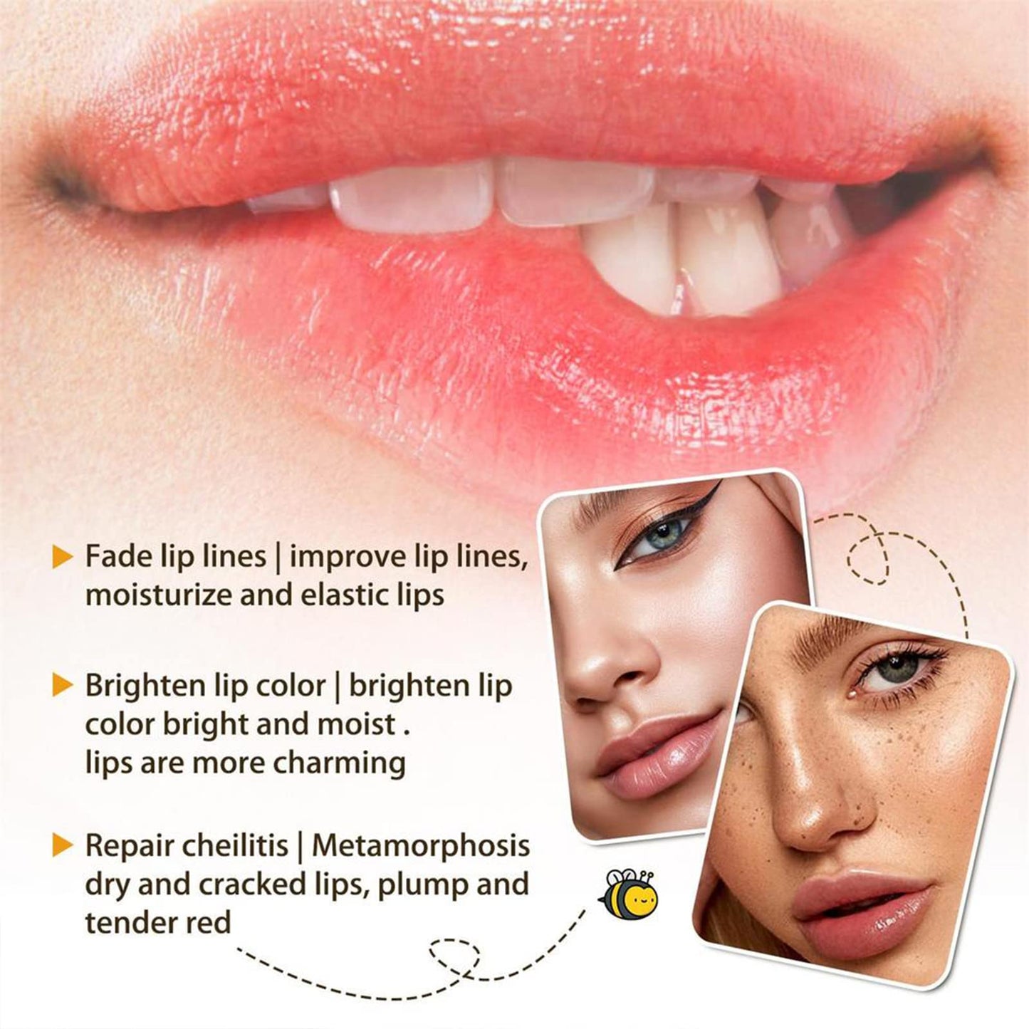 2PCS Honey&Sakura Lip Balm Pot,Day and Night Repair Lip Sleeping Masks Honey Lip Balm,Anti-wrinkle Remove Dead Skin Lip Mask,Fade Lip Lines,Treatment to Restore, Hydrate & Plump Dry,Chapped Lips