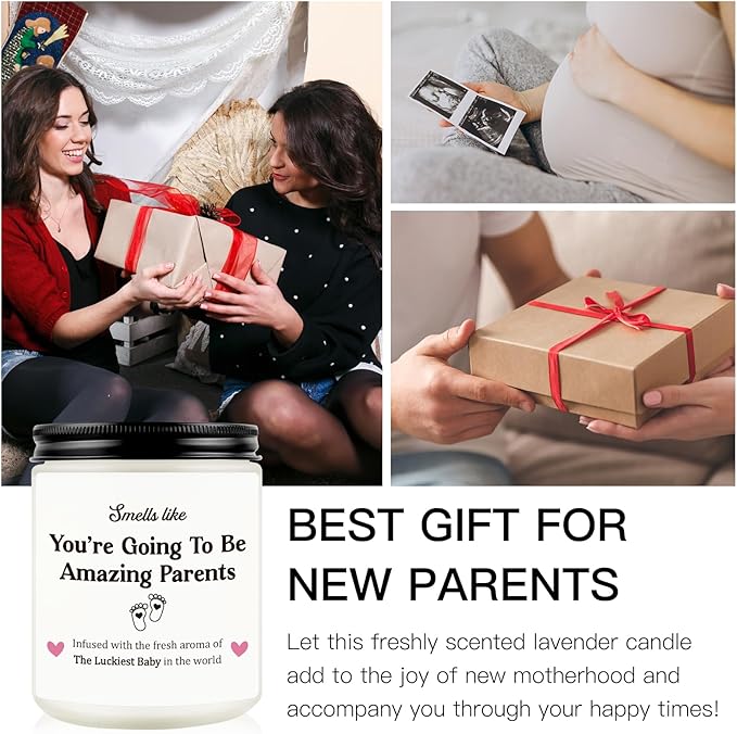 New Parents Gifts for Couples, Gender Reveal Gift for Parents to be, New Dad Gifts, First Fathers Day, First Time Dad Gift, Mom to be - First Mothers Day, Pregnant Mommy, Funny Scented Candle