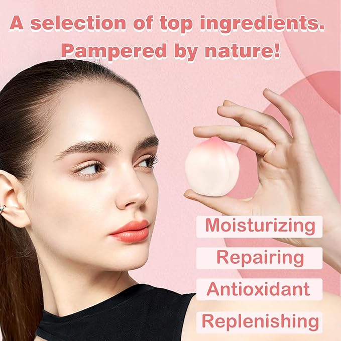 KISSIO Lip Balm,Peach Lip Balm,Lip Care oz(01#Peach)