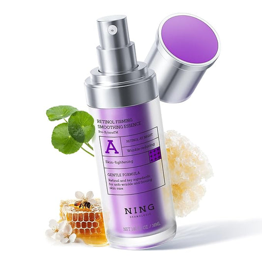 Retinol Serum for Face with Peptides: Anti-Aging, Firming & Wrinkle Repair | Hydrating & Smoothing Face Treatment | Korean Skincare Synergy Formula 1.01oz