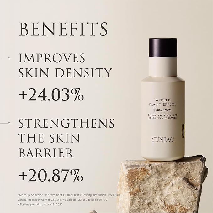 Whole Plant Effect Concentrate(1.35fl oz) - Instant Absorbing Milky texture serum, with squalane, ceramide, fermented ginseng root, for deep hydration, strengthen skin barrier, Korean skin care