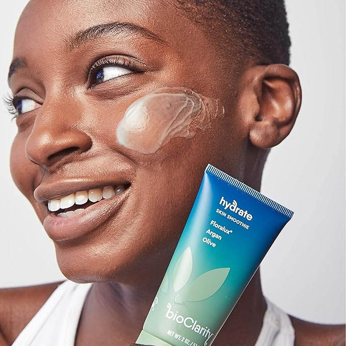 BioClarity Skin Smoothie Gel Moisturizer, 24-Hour Hydration, For Normal & Oily Skin, 100% Vegan Formula, Clean Ingredients with Olive, Argan & Ceramide, 1 fl oz
