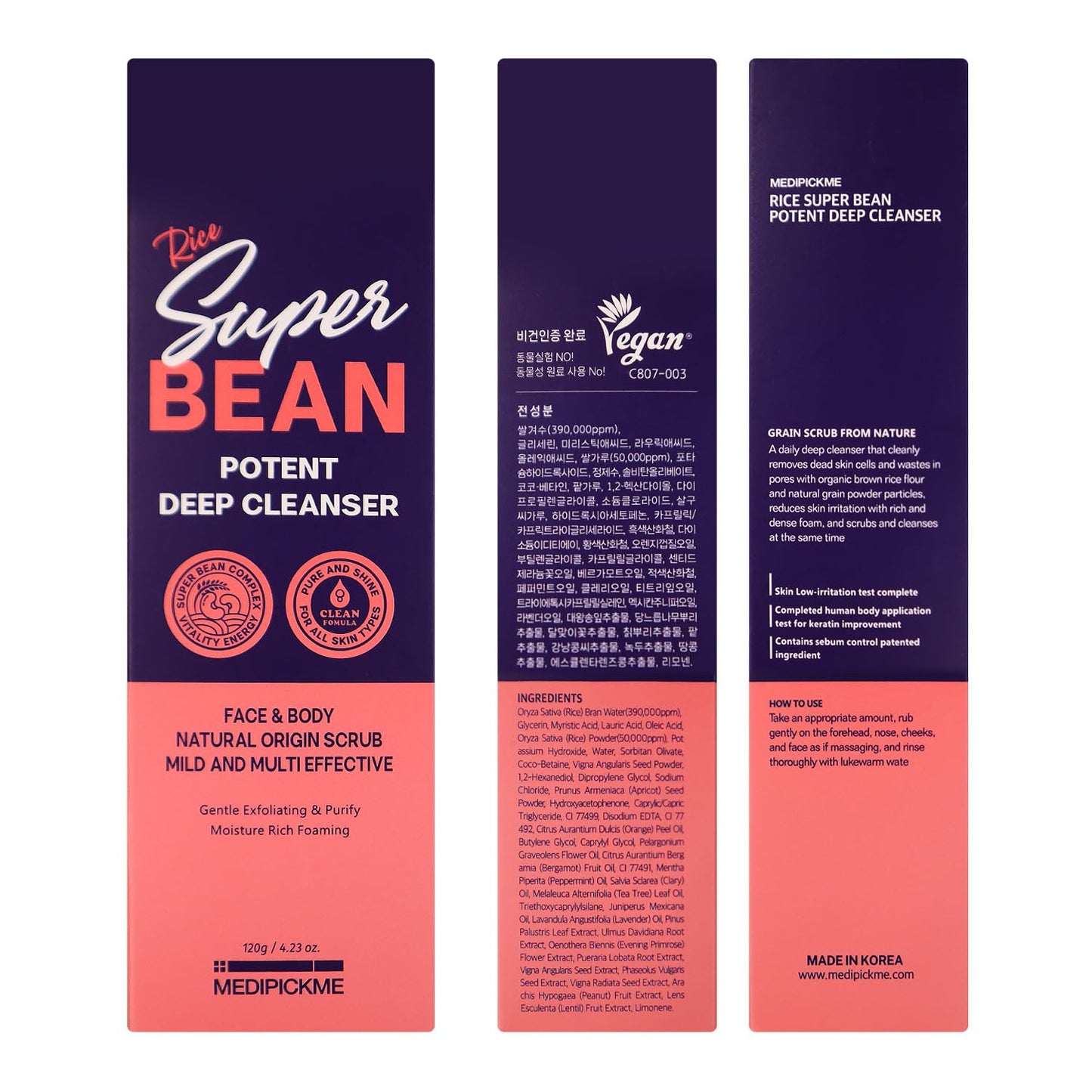 MEDIPICKME Rice Face Wash Korean Foam Cleanser for Sensitive Skin - Sebum Control, Moisture Balance, and Pore Minimization | Korean Skincare