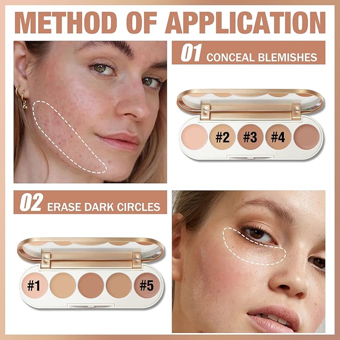 FOCALLURE #GoldenAge 5 in 1 Multi Uses Concealer