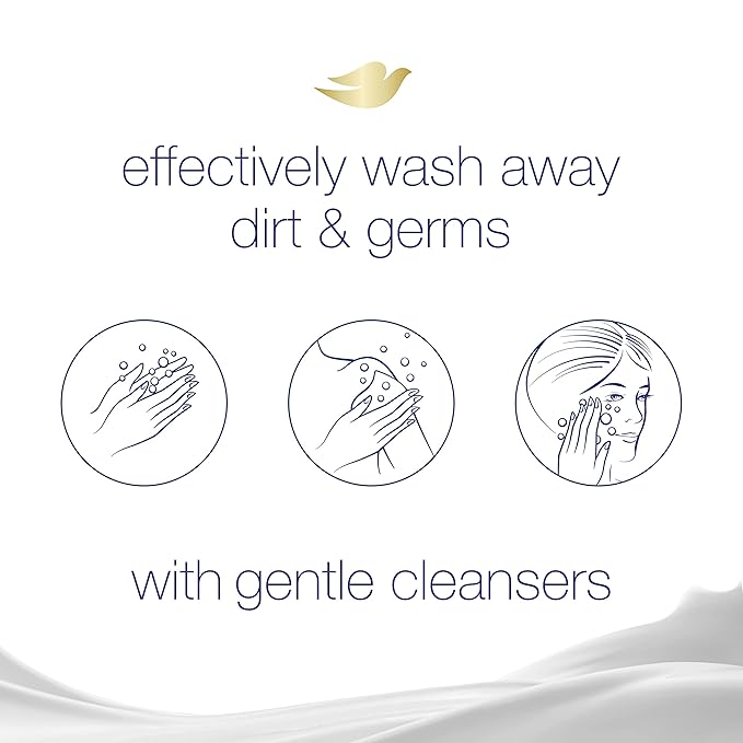 Dove Beauty Bar More Moisturizing Than Bar Soap Gentle Exfoliating With Mild Cleanser For Softer And Smoother Skin 3.75 oz Pack of 14