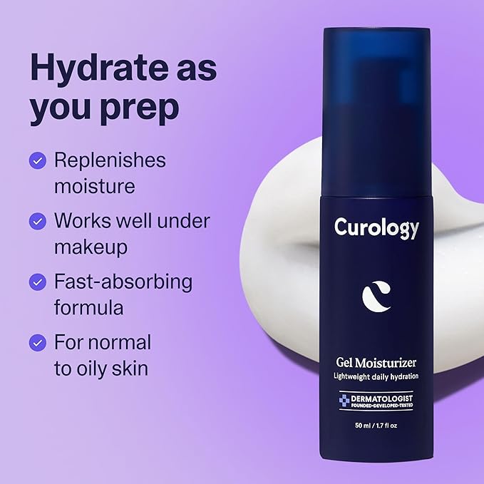 Curology Everyday Skincare Bundle, Gentle Facial Cleanser, Acne Body Wash (2% Salicylic Acid), and Daily Gel Face Moisturizer with Hyaluronic Acid