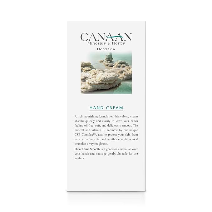 Canaan Minerals & Herbs Dry Hand Repair Cream - Dead Sea Hand Cream, Deep Moisture For Dry Hands And Cracked Skin, 4.25 fl. oz / 125ml