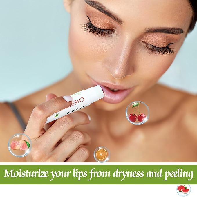 50 Pcs Fruit Flavors Lip Balm Supplies