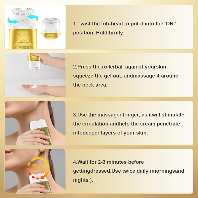 AH-8 Firming Neck Cream for Crepey Skin Body Care Comfort- Neck Firming Cream Contains Hexapeptide, Moisturizing, Tightening Lotions Cosmetic Skin Care & Repair for Women and men, Day & Night Use