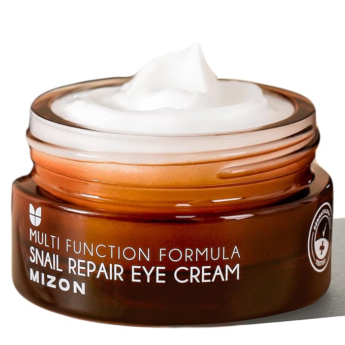 MIZON Snail Line Snail Repair Eye Cream, natural treatment, wrinkle treatment, fine line, hydrating, healthy skin, Korean skincare (0.84 oz)