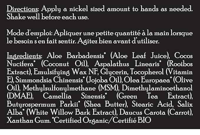 Brickell Men's Maximum Strength Hand Cream for Men, Natural and Organic Fast-Absorbing Hand Lotion with Vitamin E, Shea Butter, and Jojoba, 4 Ounce (Unscented)