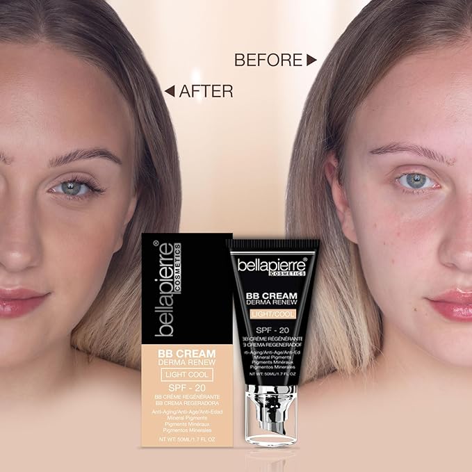 bellapierre BB Cream with SPF 20 - Tinted Light Cool 7 Oz