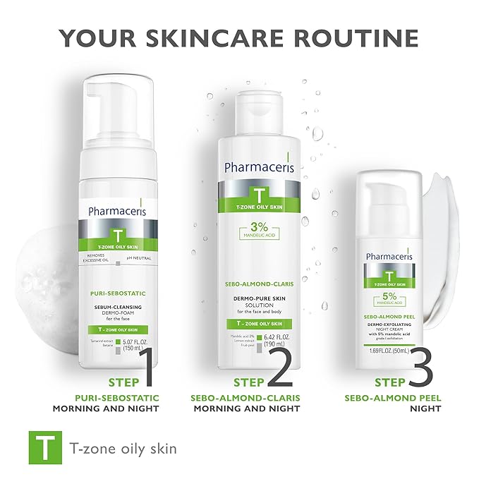 PURI-SEBOSTATIC Sebum Cleansing Dermo Foam, Face Wash, Gentle Cleansing, Removes Excess Oil, Cleanses Impurities & Makeup, pH Neutral, For Oily & Combination Skin, 5.07 fl oz