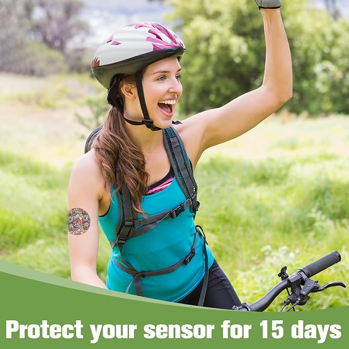 G7 Over Patches 20Pack Waterproof G7 & Stelo Adhesive Patches CGM Tape Full Cover Stelo Patch Non-Glue Central Hypoallergenic & Latex-Free Long Stay for 15 Days