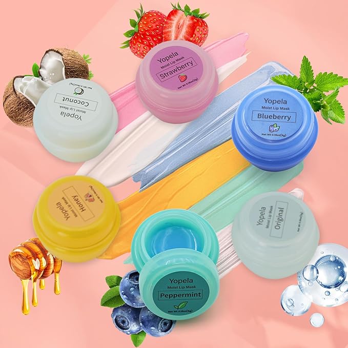 6 Pack Cute Lip Mask Sleeping oz