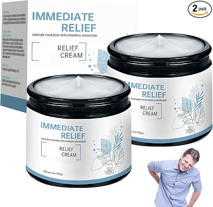 Magnesium Cream for Sleep, Magnesium-Relief Bone Healing Cream, Soothing Magnesium Lotion, Natural Joint Relief Gel for Neck,Waist,Back Hand Feet and Leg,for All Skin Types,4oz/113g(2pcs)