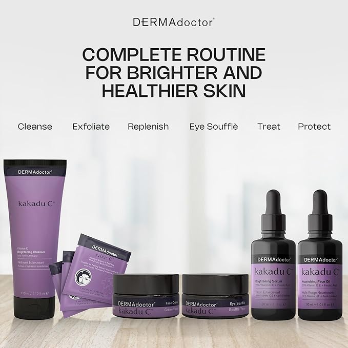 DERMAdoctor Vitamin C Face Cream for Aging Skin | Facial Moisturizer Wrinkle Cream with Vitamin C for Face - Targets Fine Lines, Wrinkles, Dullness, Aging, and Dehydrated Skin Daily moisturizer -1 oz