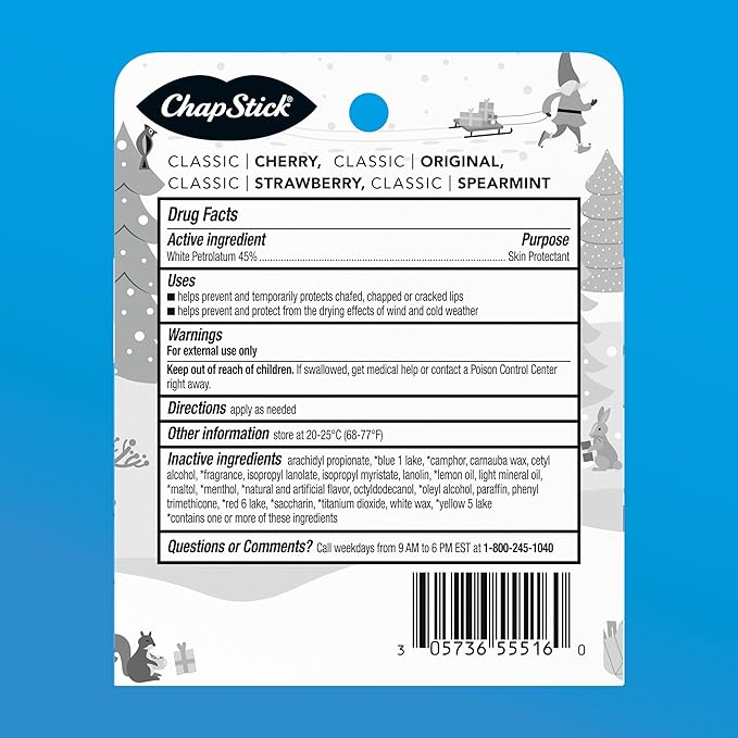 ChapStick Lip BalmVariety Holiday Gift Set, Stocking