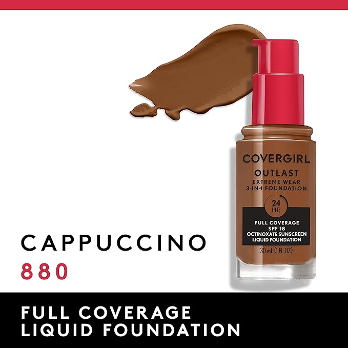 Covergirl Outlast Extreme Wear 3-in-1 Full Coverage Liquid Fl. Oz.
