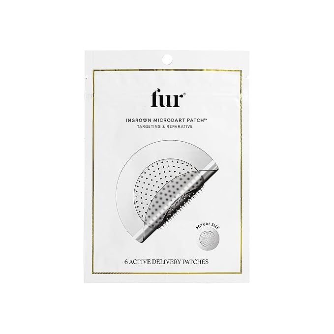 Fur Ingrown Microdart Patches - Ingrown Hair Care, Quickly and Effectively Clear Up Ingrown Hair Bumps - 6 Pack