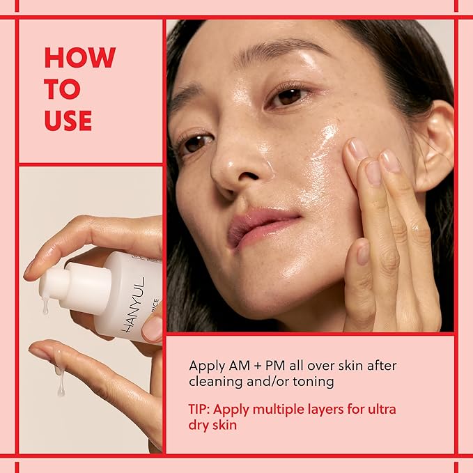 HANYUL Red Rice Hydrating Serum with Vegan Ceramide | Korean Skincare for Deep Hydration, Radiant Skin Glow, Firming & Barrier Support, Slow Aging 5.07 fl. oz.