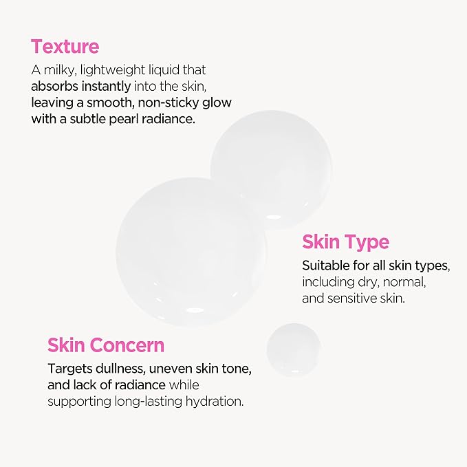 KLAVUU Deep Hydrating Milky Toner with Pearl Extract– Niacinamide, Hyaluronic Acid, Lightweight Facial Toner for Glass Skin and Wrinkle Care, Anti Aging, Korean Moisturizer Skincare for Women (4.76oz)