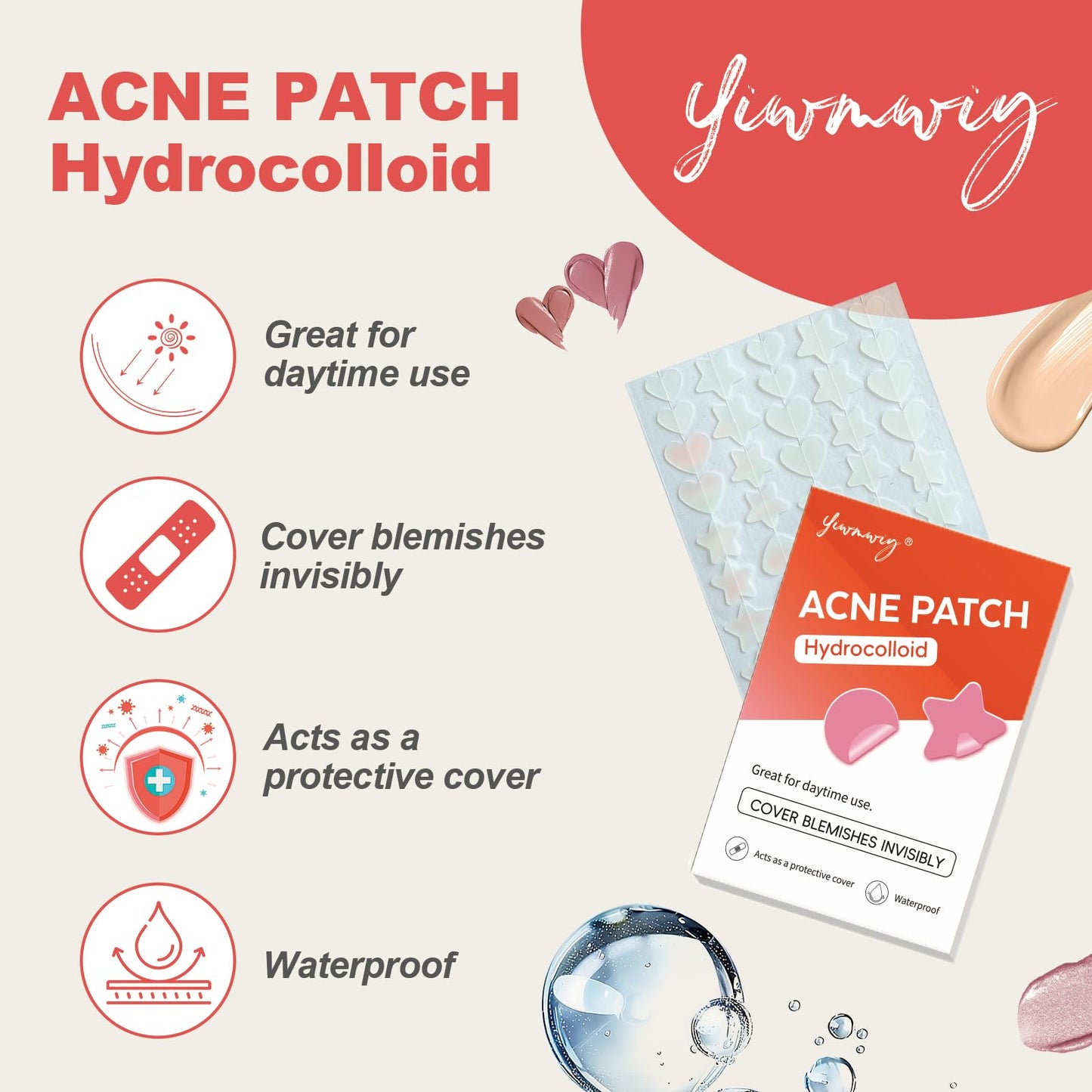 Clear Pimple Patches for Face 3 Size 400 Counts, Hydrocolloid Cute Star Acne Patches for Covering Zits and Blemishes, Zit Patches Spot Stickers Salicylic Acid,Tea Tree Oil, Pimple Popper Tool Kit