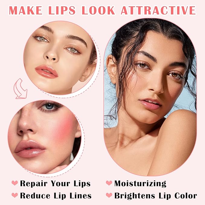 CAHIUYOA 3PCS Bee Lip Balm Honey Sleeping