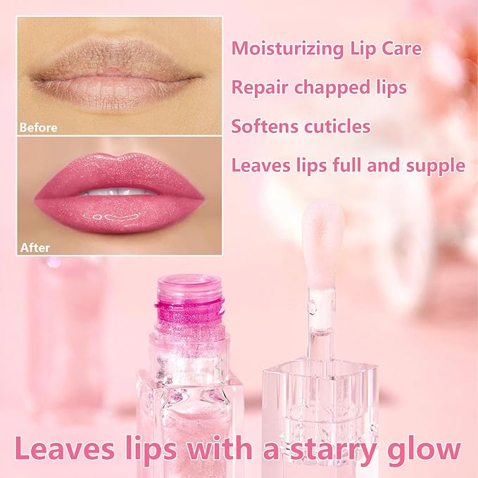 2PCS Color Changing Lip Oil, Magic Color Changing Changing
