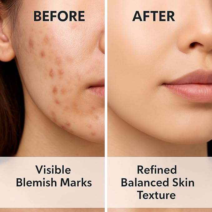 Acne Scar & Dark Spot Patches – Gentle Non-Adhesive Silicone Dots, Safe for Sensitive Skin – Ultra-Thin, Breathable & Nearly Invisible – 72 Pimple Patches, 2 Sizes