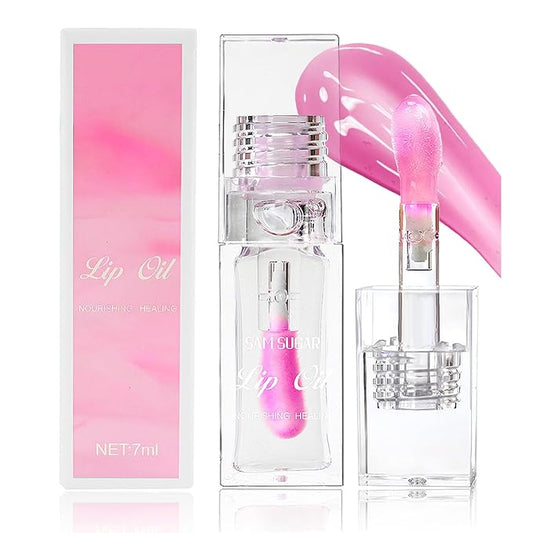 Magic Color Changing Lip Oil，Plumping Glimmer Color Changing Lip