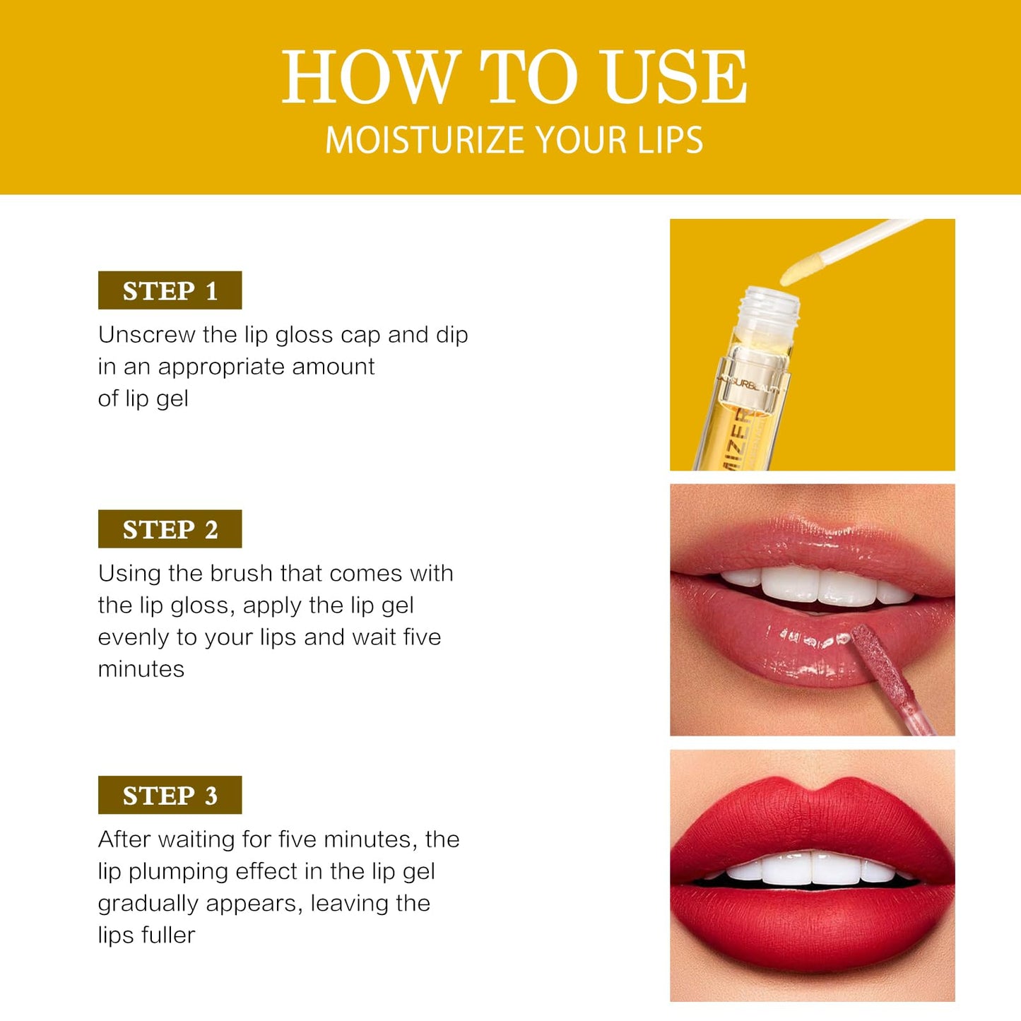 JOSURBEAUTY two faced lip injection extreme lip plumper gloss - hydrating lip oil & lip mask for plump, smooth lips, Hydrating & Reduce Fine Lines 5ML